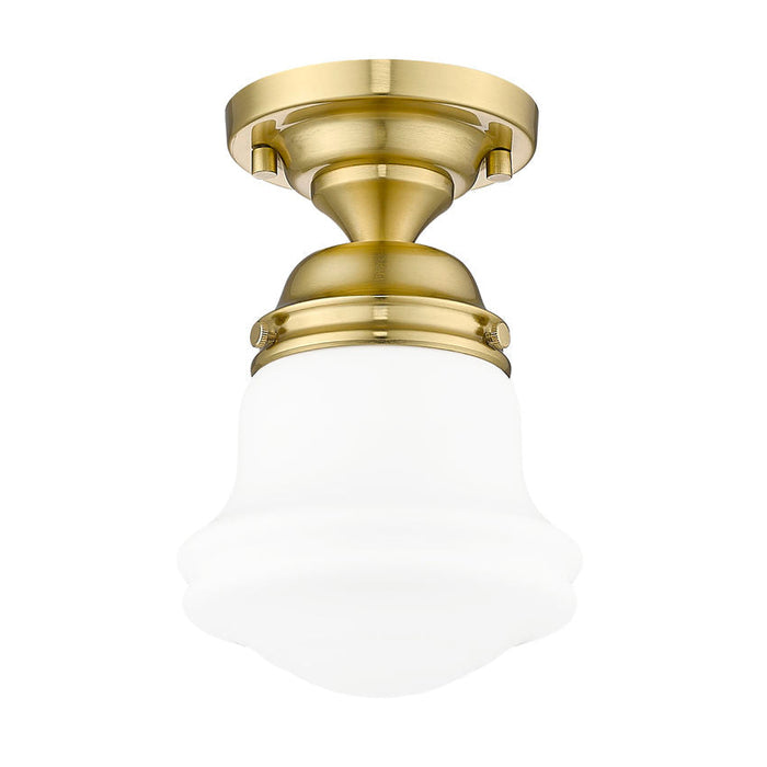 Vaughn Luxe Gold 1 Light 9 Inch Semi-Flushmount Z-Lite 735F1-LG | theLightShop