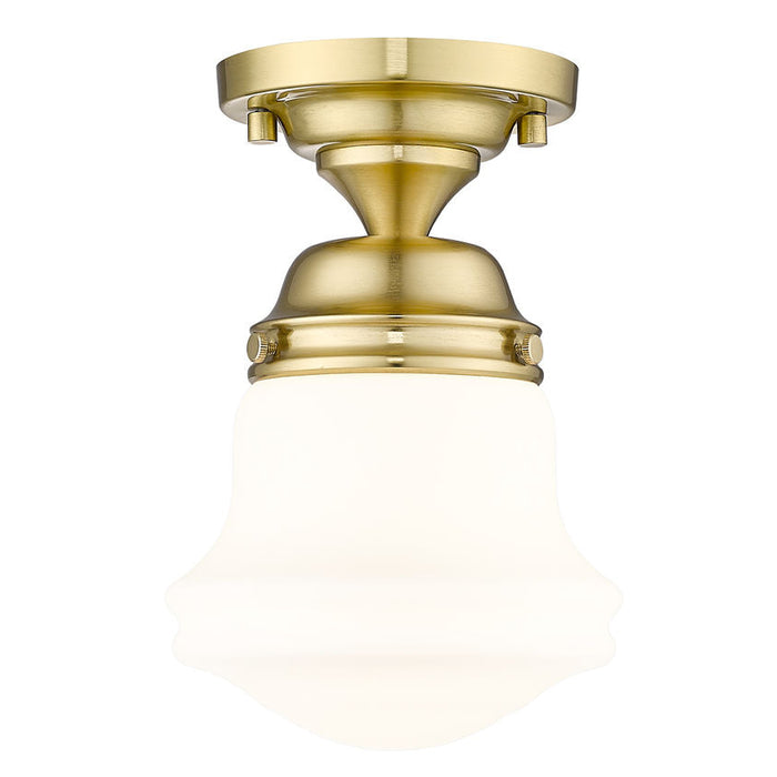 Vaughn Luxe Gold 1 Light 9 Inch Semi-Flushmount Z-Lite 735F1-LG | theLightShop