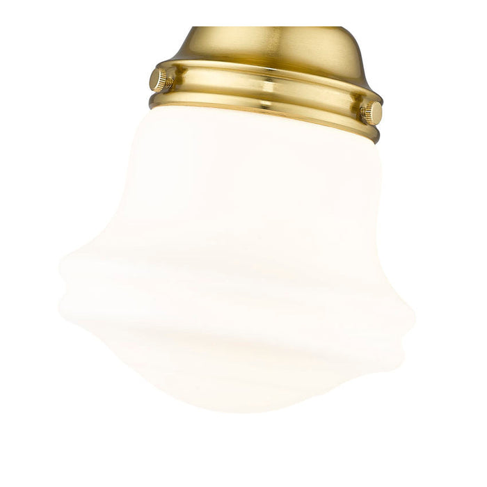 Vaughn Luxe Gold 1 Light 9 Inch Semi-Flushmount Z-Lite 735F1-LG | theLightShop