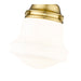 Vaughn Luxe Gold 1 Light 9 Inch Semi-Flushmount Z-Lite 735F1-LG | theLightShop