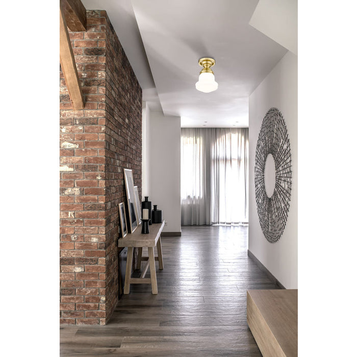 Vaughn Luxe Gold 1 Light 9 Inch Semi-Flushmount Z-Lite 735F1-LG | theLightShop
