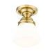 Vaughn Luxe Gold 1 Light 9 Inch Semi-Flushmount Z-Lite 735F1-LG | theLightShop