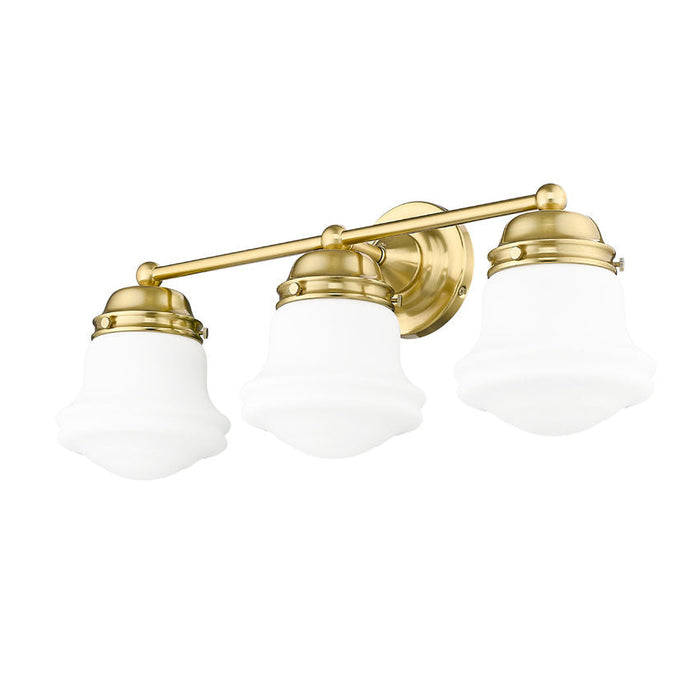 Vaughn Luxe Gold 3 Light Vanity Light Z-Lite 735-3V-LG | theLightShop