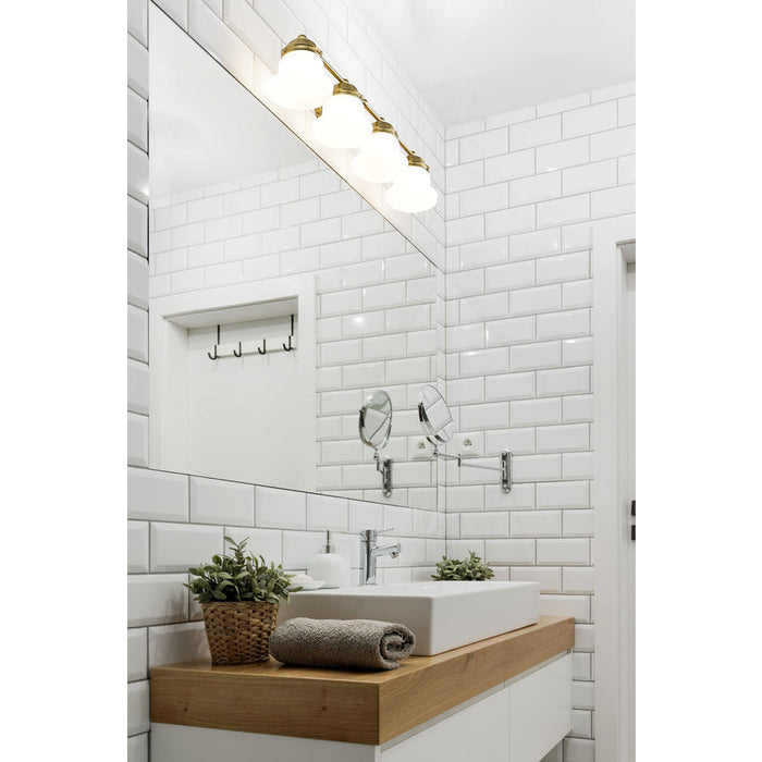 Vaughn Luxe Gold 4 Light Vanity Light Z-Lite 735-4V-LG | theLightShop