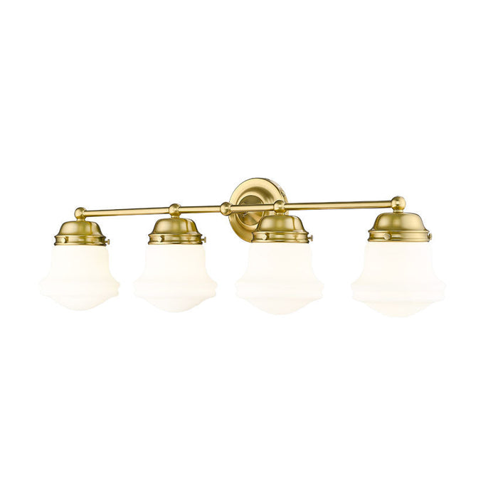 Vaughn Luxe Gold 4 Light Vanity Light Z-Lite 735-4V-LG | theLightShop