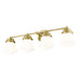 Vaughn Luxe Gold 4 Light Vanity Light Z-Lite 735-4V-LG | theLightShop