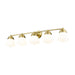 Vaughn Luxe Gold 5 Light Vanity Light Z-Lite 735-5V-LG | theLightShop