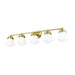 Vaughn Luxe Gold 5 Light Vanity Light Z-Lite 735-5V-LG | theLightShop