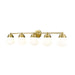 Vaughn Luxe Gold 5 Light Vanity Light Z-Lite 735-5V-LG | theLightShop