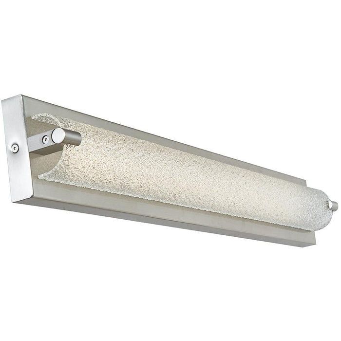 Veil Brushed Nickel 1 Light LED Vanity Bath - Vanity Bath