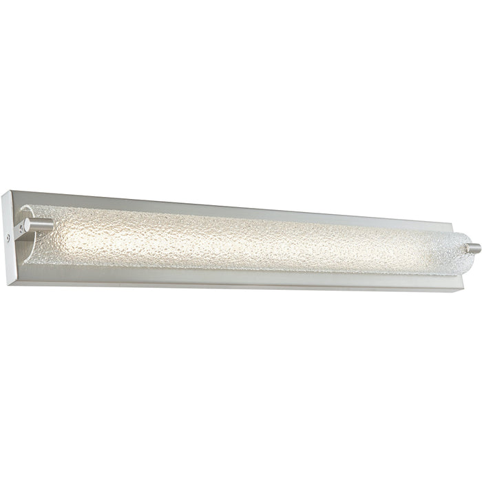 Veil Brushed Nickel 1 Light LED Vanity Bath - Vanity Bath