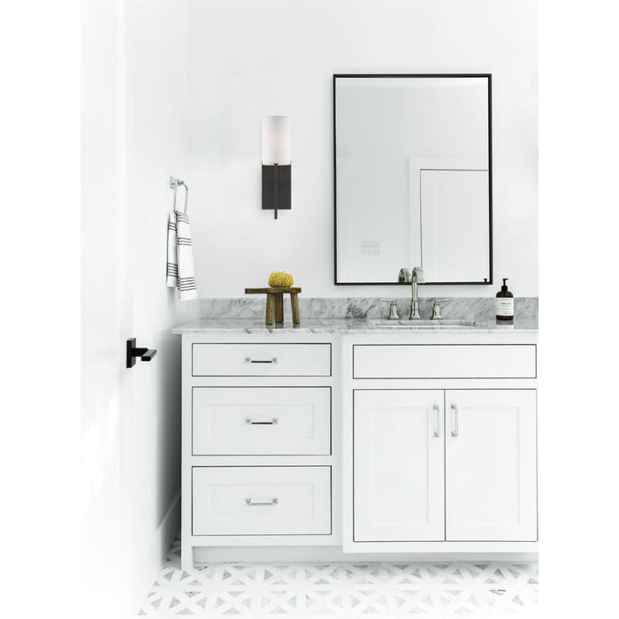 Veronica 1 Light Black Forged Wall Mount - Wall Sconces