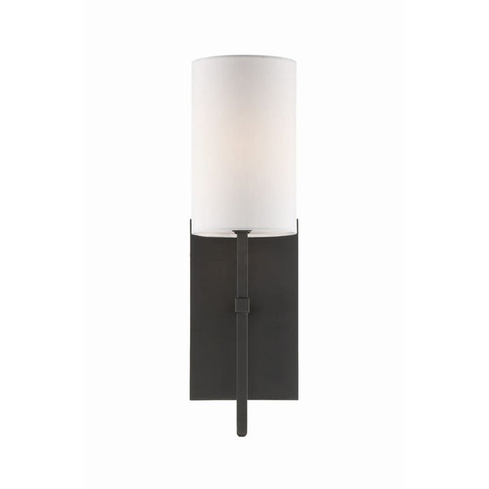 Veronica 1 Light Black Forged Wall Mount - Wall Sconces