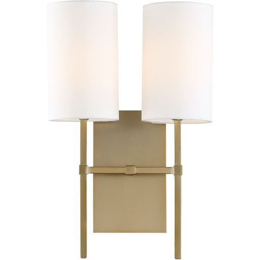 Veronica 2 Light Aged Brass Sconce - Wall Sconce