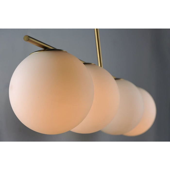 Vesper Satin Brass / Black Linear Pendant - Pendants