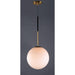 Vesper Satin Brass / Black Single Pendant - Pendants
