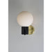 Vesper Satin Brass / Black Wall Sconce - Wall Sconce