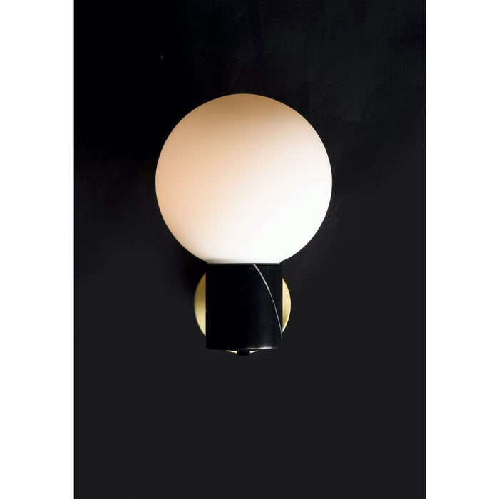 Vesper Satin Brass / Black Wall Sconce - Wall Sconce