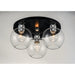 Vessel Black / Brushed Aluminum Flush Mount - Flushmounts