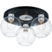 Vessel Black / Brushed Aluminum Flush Mount - Flushmounts