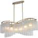 Victoria Golden Silver Linear Pendant - Pendants