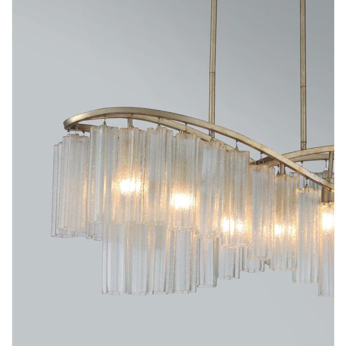 Victoria Golden Silver Linear Pendant - Pendants