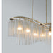 Victoria Golden Silver Linear Pendant - Pendants