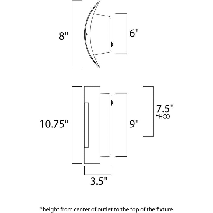 View LED E26 Bronze LED Outdoor Wall Mount - Outdoor Wall Mount