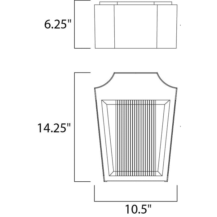 Villa LED Anthracite LED Outdoor Wall Mount - Outdoor Wall Mount