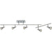 Viper Brushed Steel LED Semi Flushmount - Semi-Flushmounts