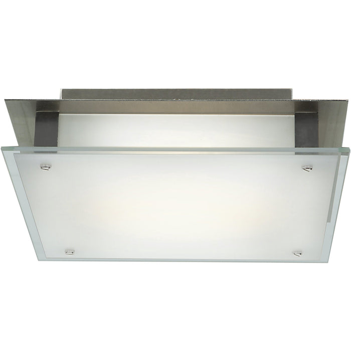 Vision Brushed Steel LED Flush Mount - Flushmounts