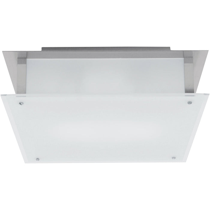 Vision Brushed Steel LED Flush Mount - Flushmounts