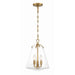 Voss Luxe Gold 3 Light Pendant Crystorama VSS-7004-LG