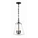 Voss Matte Black 3 Light Pendant Crystorama VSS-7004-MK
