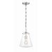 Voss Polished Nickel 1 Light Mini Pendant Crystorama VSS-7003-PN