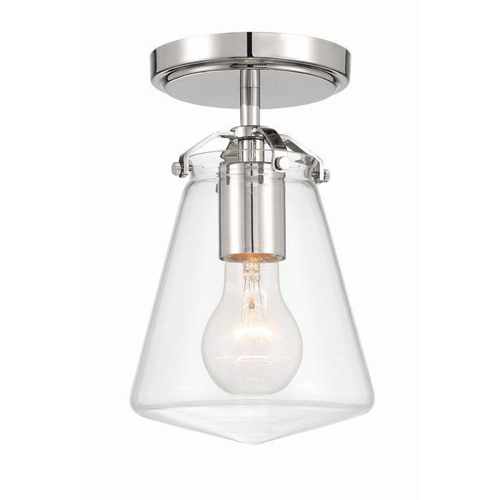 Voss Polished Nickel 1 Light Semi-Flushmount Crystorama VSS-7002-PN_CEILING