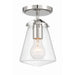 Voss Polished Nickel 1 Light Semi-Flushmount Crystorama VSS-7002-PN_CEILING