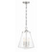 Voss Polished Nickel 3 Light Pendant Crystorama VSS-7004-PN