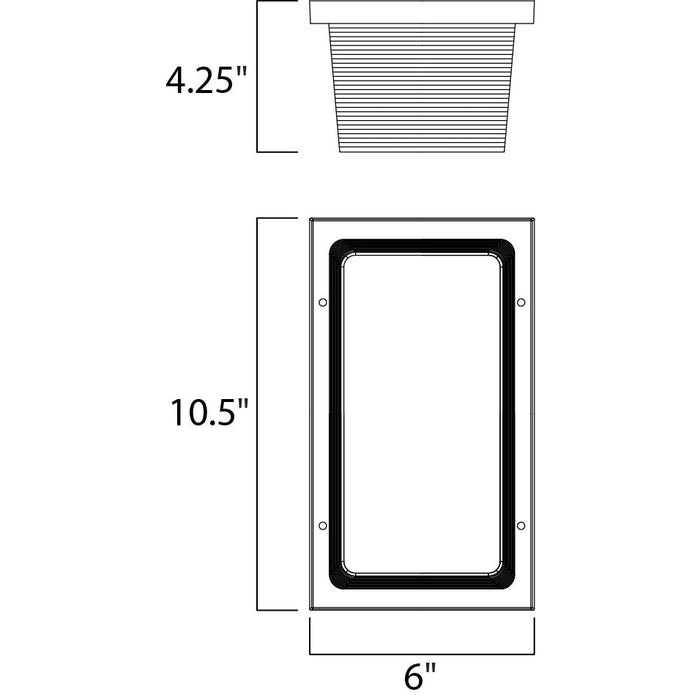 Wall Pak Black LED Wall Sconce - Wall Sconce