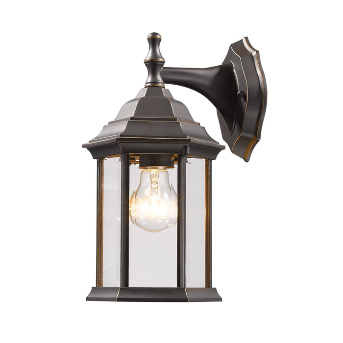 Waterdown Oil Rubbed Bronze 1 Light Outdoor Wall Sconce | theLightShop