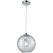 Watersphere Polished Chrome Mini Pendant - Mini-Pendants