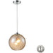 Watersphere Polished Chrome Mini Pendant - Mini-Pendants