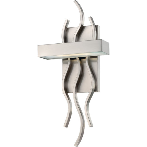 Wave Brushed Nickel LED Wall Sconce - Wall Sconce
