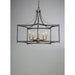 Wellington Oil Rubbed Bronze / Antique Brass Multi-Light Pendant - Pendants