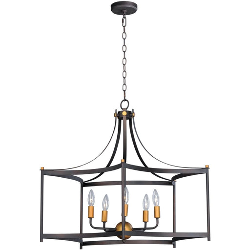 Wellington Oil Rubbed Bronze / Antique Brass Multi-Light Pendant - Pendants