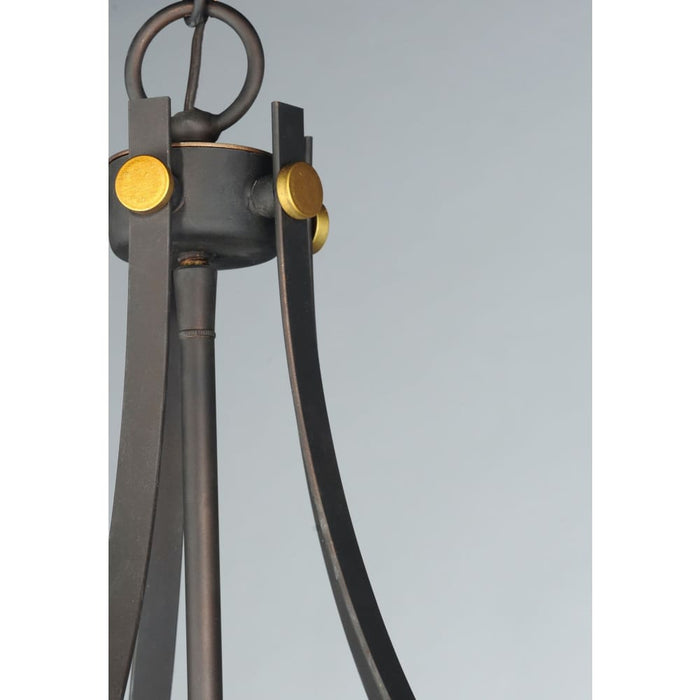 Wellington Oil Rubbed Bronze / Antique Brass Multi-Light Pendant - Pendants