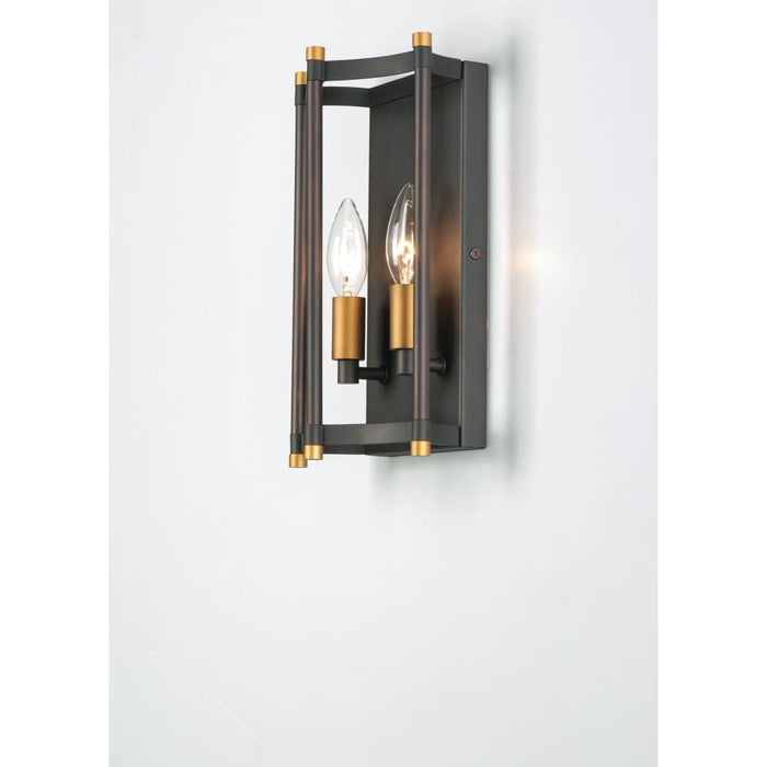 Wellington Oil Rubbed Bronze / Antique Brass Wall Sconce - Wall Sconce
