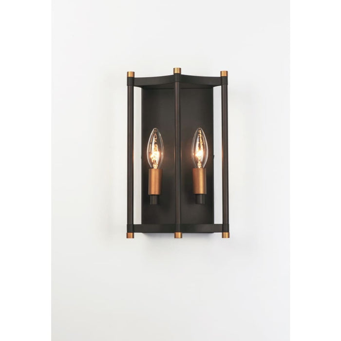 Wellington Oil Rubbed Bronze / Antique Brass Wall Sconce - Wall Sconce