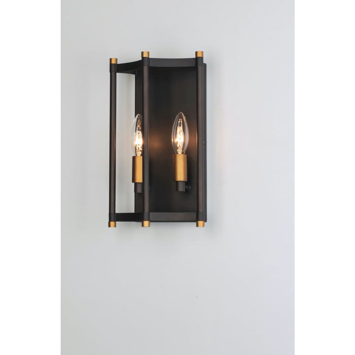 Wellington Oil Rubbed Bronze / Antique Brass Wall Sconce - Wall Sconce