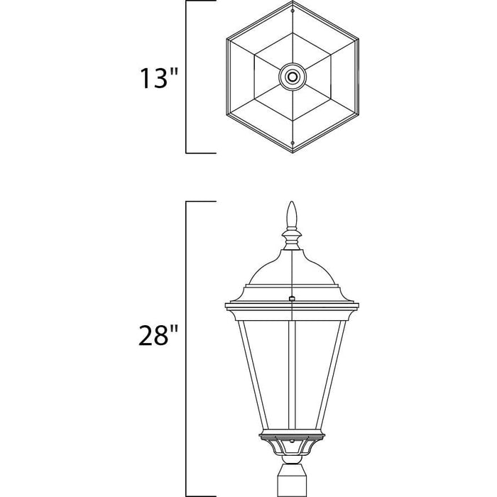 Westlake Black Outdoor Pole/Post Mount - Outdoor Pole/Post Mount